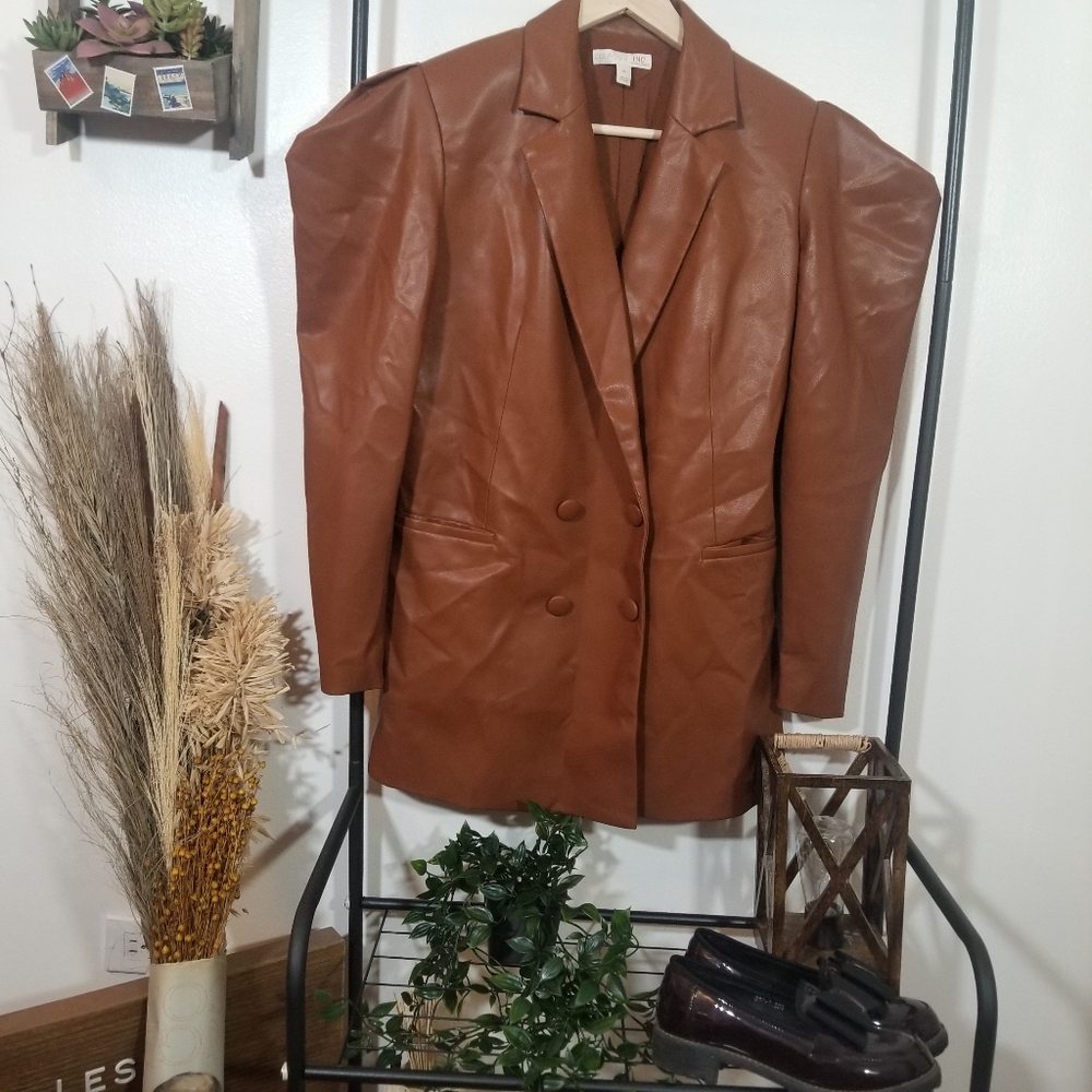 Culpos INC Oversized Leather Jacket